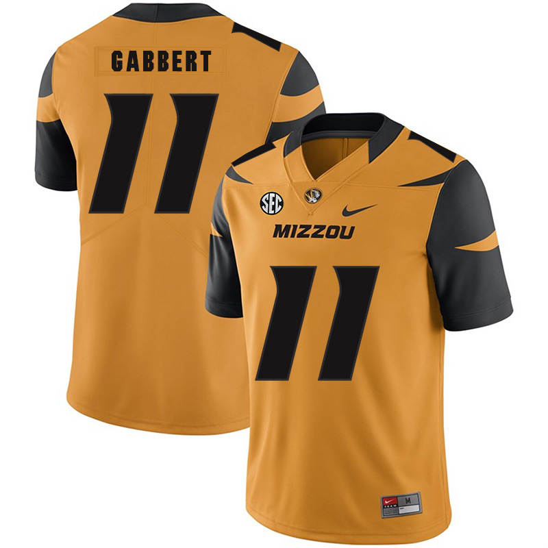 Missouri Tigers 11 Blaine Gabbert Gold Nike College Football Jersey