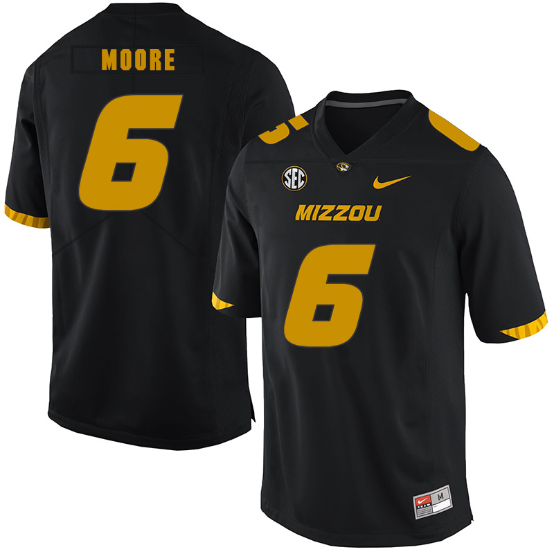 Missouri Tigers 6 J'Mon Moore Black Nike College Football Jersey