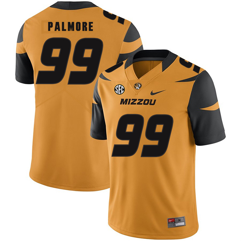 Missouri Tigers 99 Walter Palmore Gold Nike College Football Jersey
