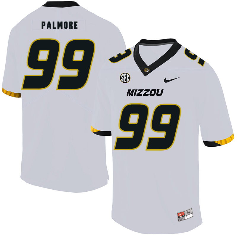 Missouri Tigers 99 Walter Palmore White Nike College Football Jersey