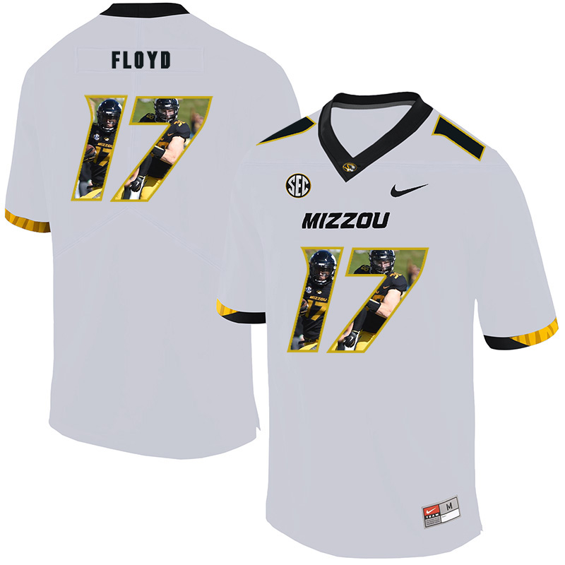 Missouri Tigers 17 Richaud Floyd White Nike Fashion College Football Jersey