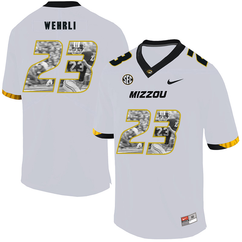 Missouri Tigers 23 Roger Wehrli White Nike Fashion College Football Jersey - Click Image to Close