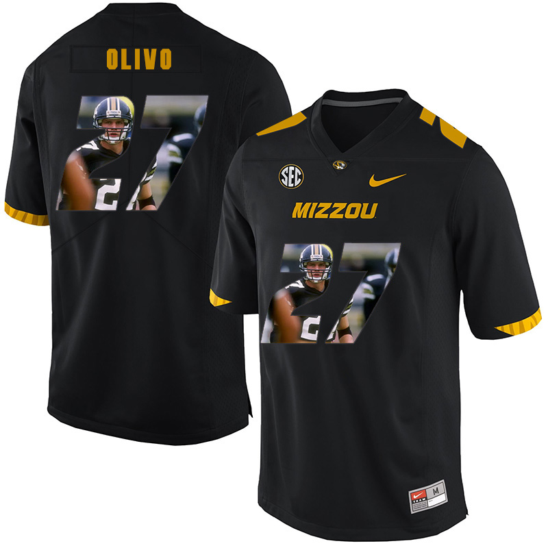 Missouri Tigers 27 Brock Olivo Black Nike Fashion College Football Jersey