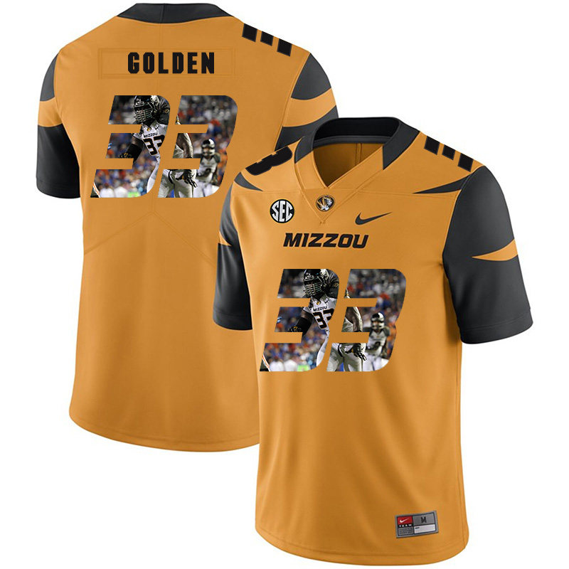 Missouri Tigers 33 Markus Golden Gold Nike Fashion College Football Jersey