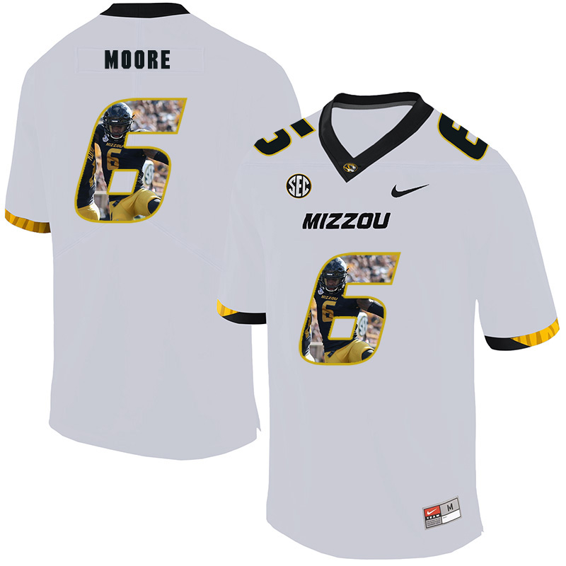 Missouri Tigers 6 J'Mon Moore White Nike Fashion College Football Jersey