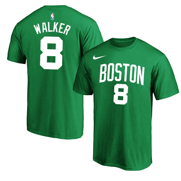 Boston Celtics 8 Kemba Walker Green Nike T-Shirt - Click Image to Close