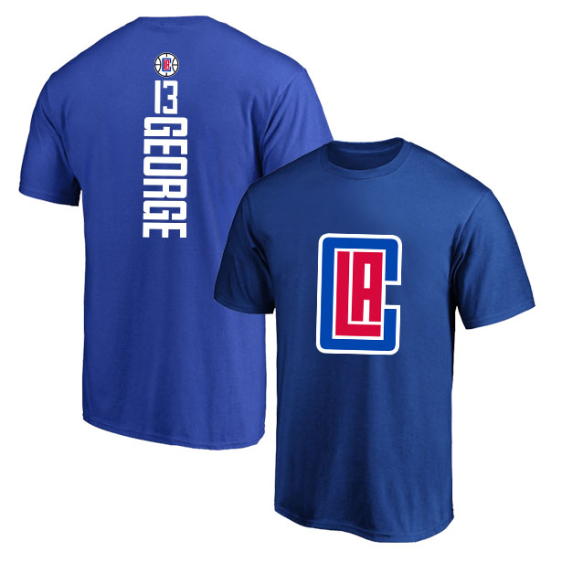 Los Angeles Clippers 13 Paul George Blue T-Shirt