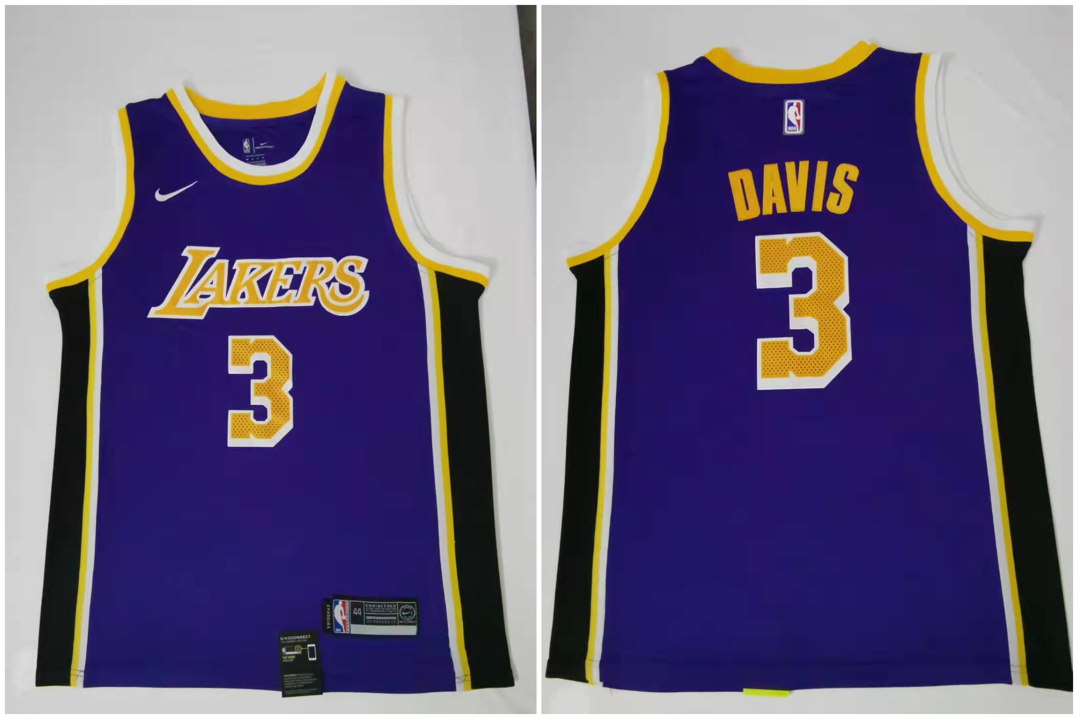 Lakers 3 Anthony Davis Purple Nike Swingman Jersey