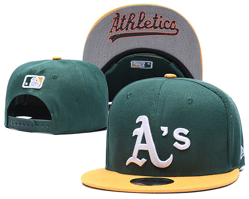 Athletics Team Logo Green Adjustable Hat GS