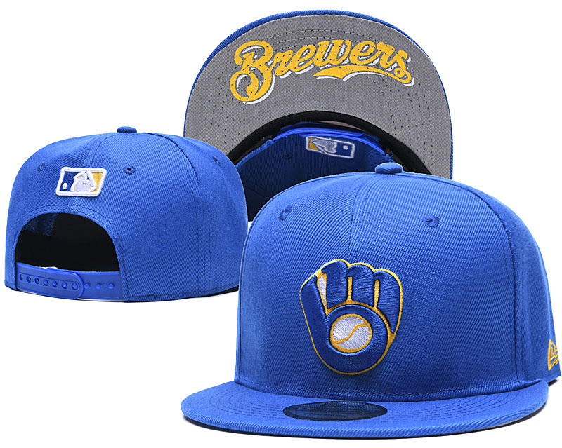 Brewers Team Logo Blue Adjustable Hat GS
