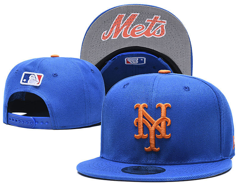 Mets Team Logo Blue Adjustable Hat GS