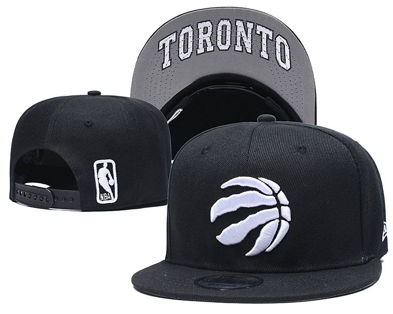 Raptors Team Logo Black Adjustable Hat GS
