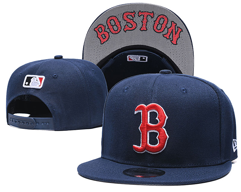 Red Sox Team Logo Navy Adjustable Hat GS