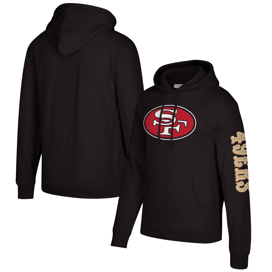 San Francisco 49ers Mitchell & Ness Classic Team Pullover Hoodie Black