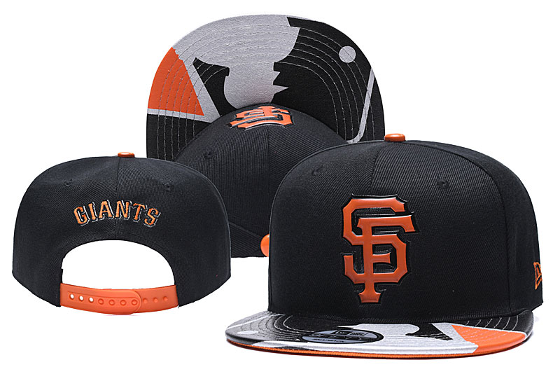 San Francisco Giants Team Logo Black Adjustable Hat YD