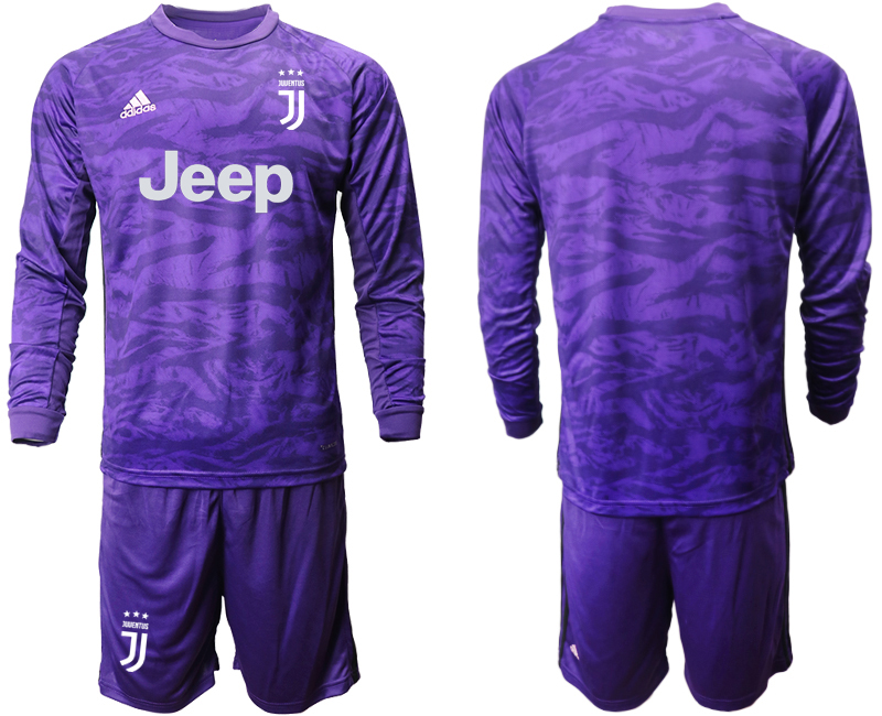 2019-20 Juventus Purple Long Sleeve Goalkeeper Soccer Jersey