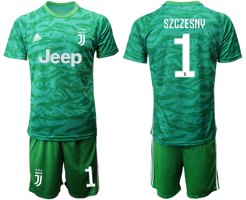 2019-20 Juventus 1 SZCZESNY Green Goalkeeper Soccer Jersey