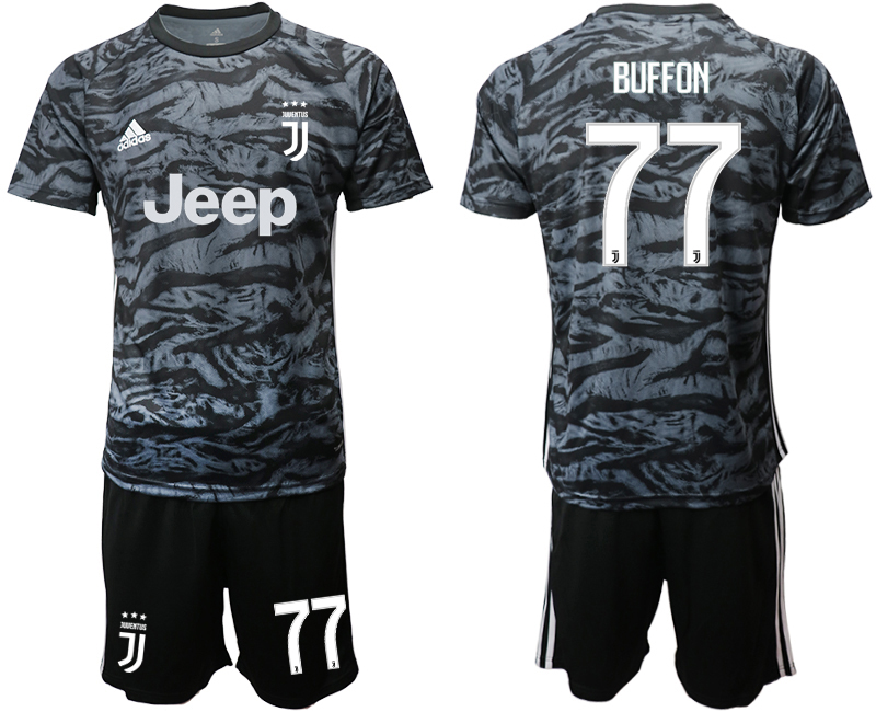 2019-20 Juventus Black Goalkeeper Soccer Jersey