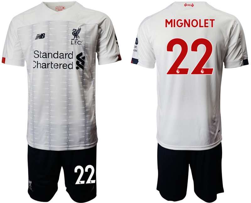 2019-20 Liverpool 22 MIGNOLET Away Soccer Jersey