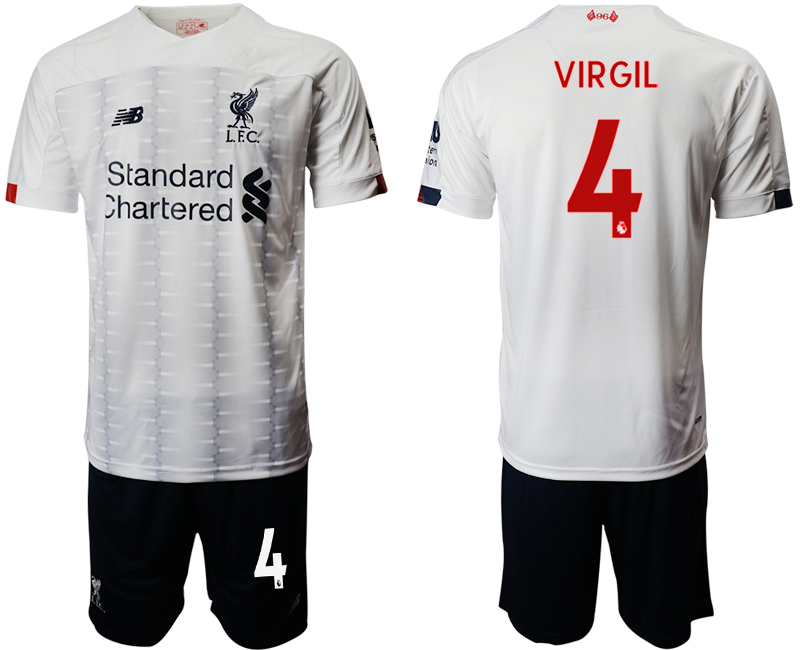 2019-20 Liverpool 4 VIRGIL Away Soccer Jersey