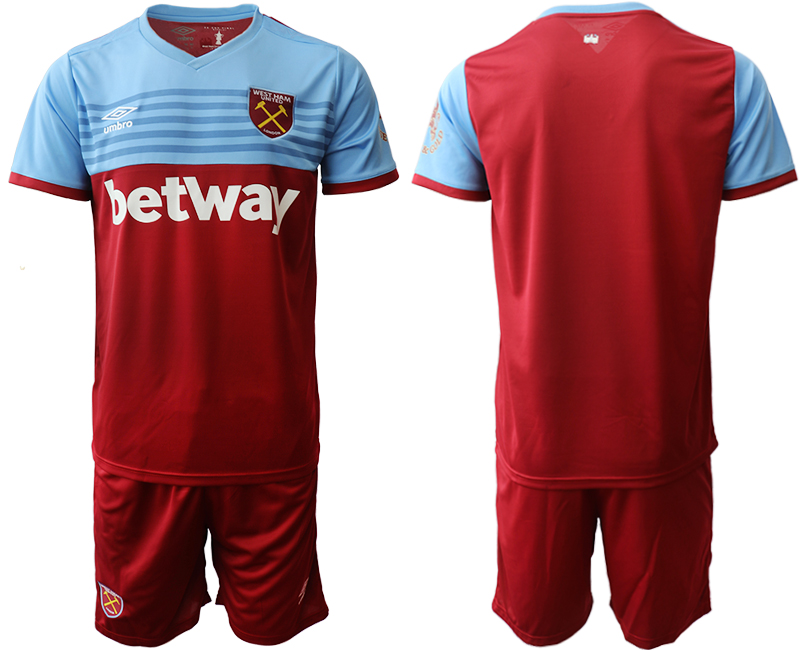 2019-20 West Ham United Home Soccer Jersey - Click Image to Close