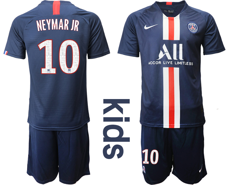 2019-20 Paris Saint-Germain 10 NEYMAR JR Home Youth Soccer Jersey