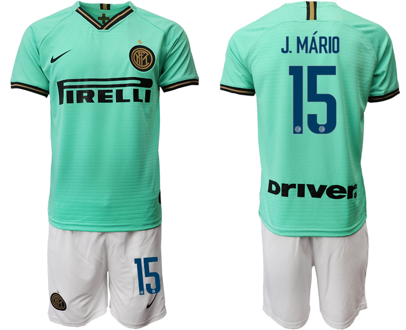 2019-20 Internazionale Milano 15 J. MARIO Away Soccer Jersey