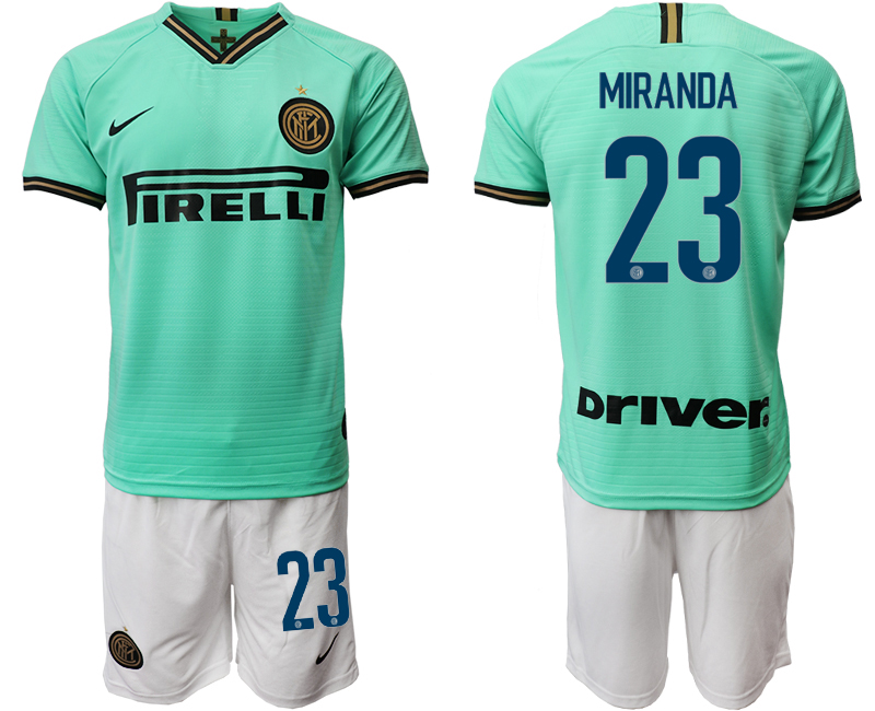 2019-20 Internazionale Milano 23 MIRANDA Away Soccer Jersey
