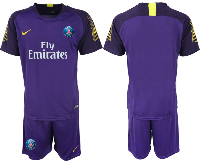2019-20 Paris Saint-Germain Purple Goalkeeper Soccer Jersey - Click Image to Close