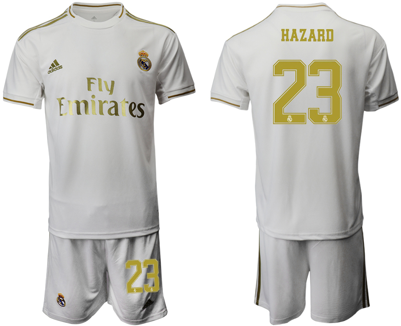 2019-20 Real Madrid 23 HAZARD Home Soccer Jersey