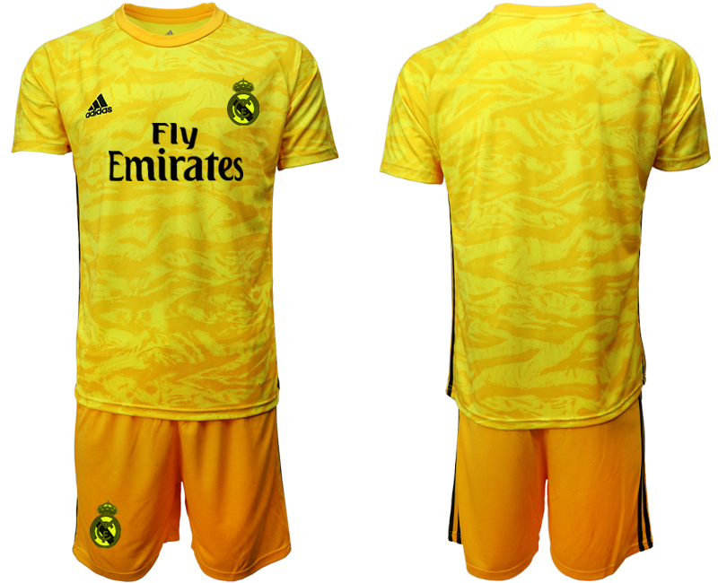 2019-20 Real Madrid Yellow Goalkeeper Soccer Jersey