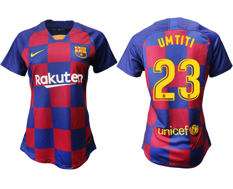 2019-20 Barcelona 23 UMTITI Home Women Soccer Jersey
