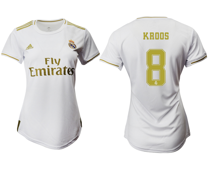 2019-20 Real Madrid 8 KROOS Home Women Soccer Jersey