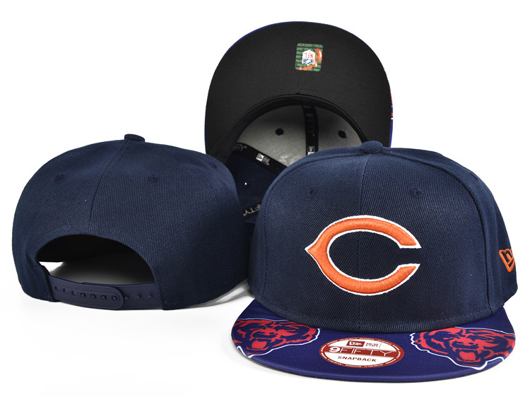 Bears Team Logo Navy Adjustable Hat SF