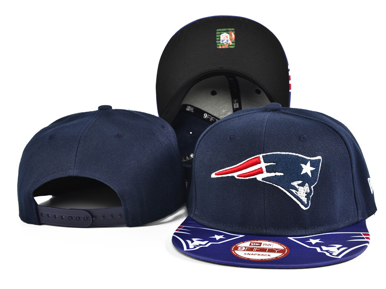 Patriots Fresh Logo Navy Adjustable Hat SF - Click Image to Close