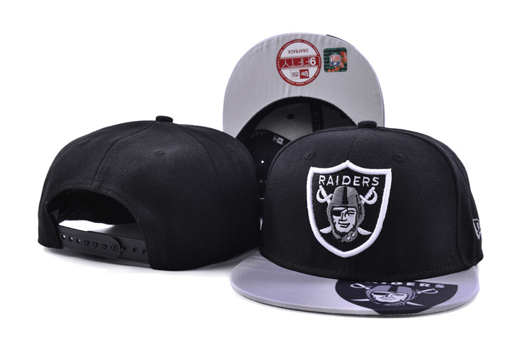 Raiders Fresh Logo Black Adjustable Hat SF