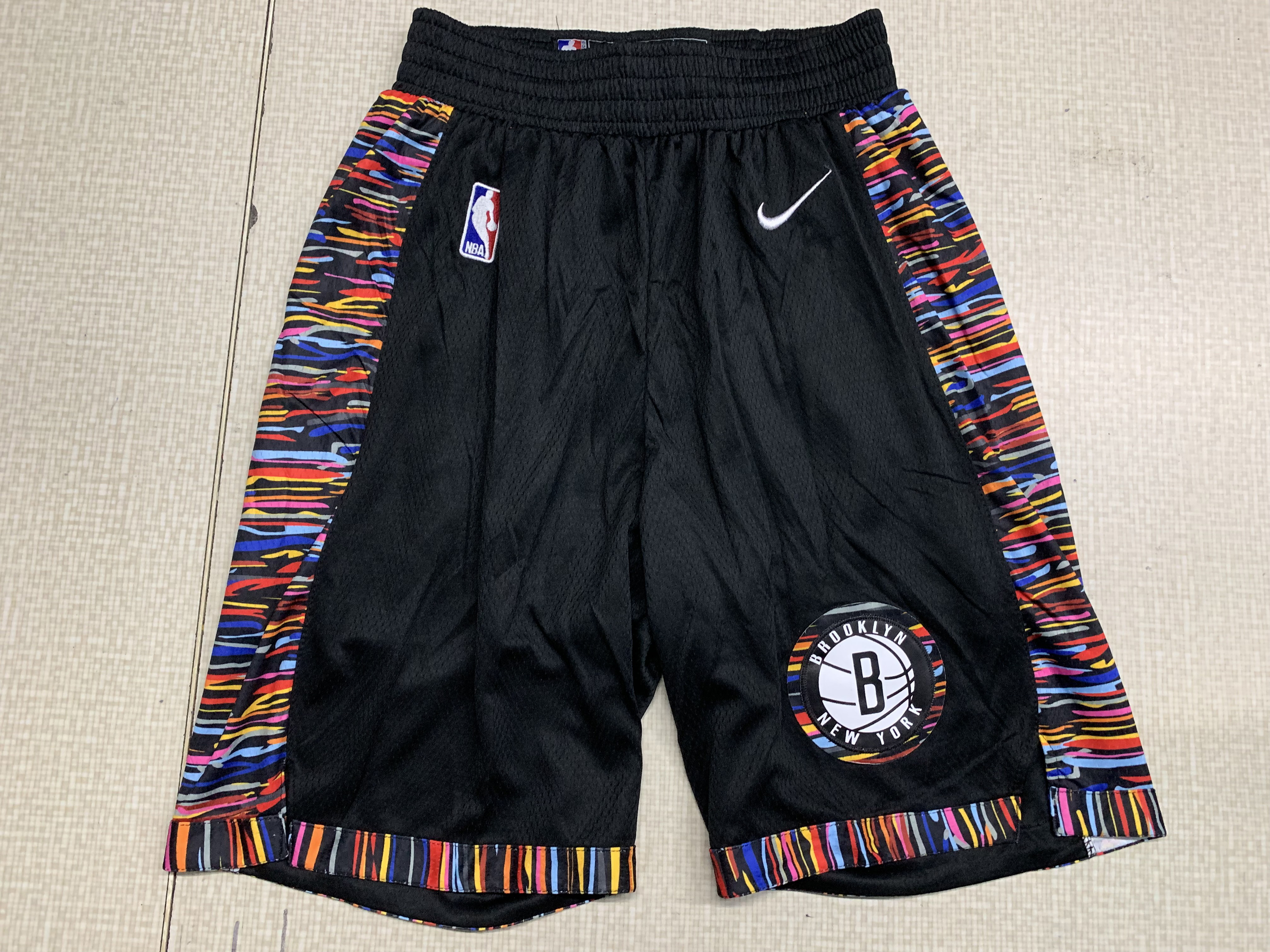 Nets Black City Edition Nike Swingman Shorts