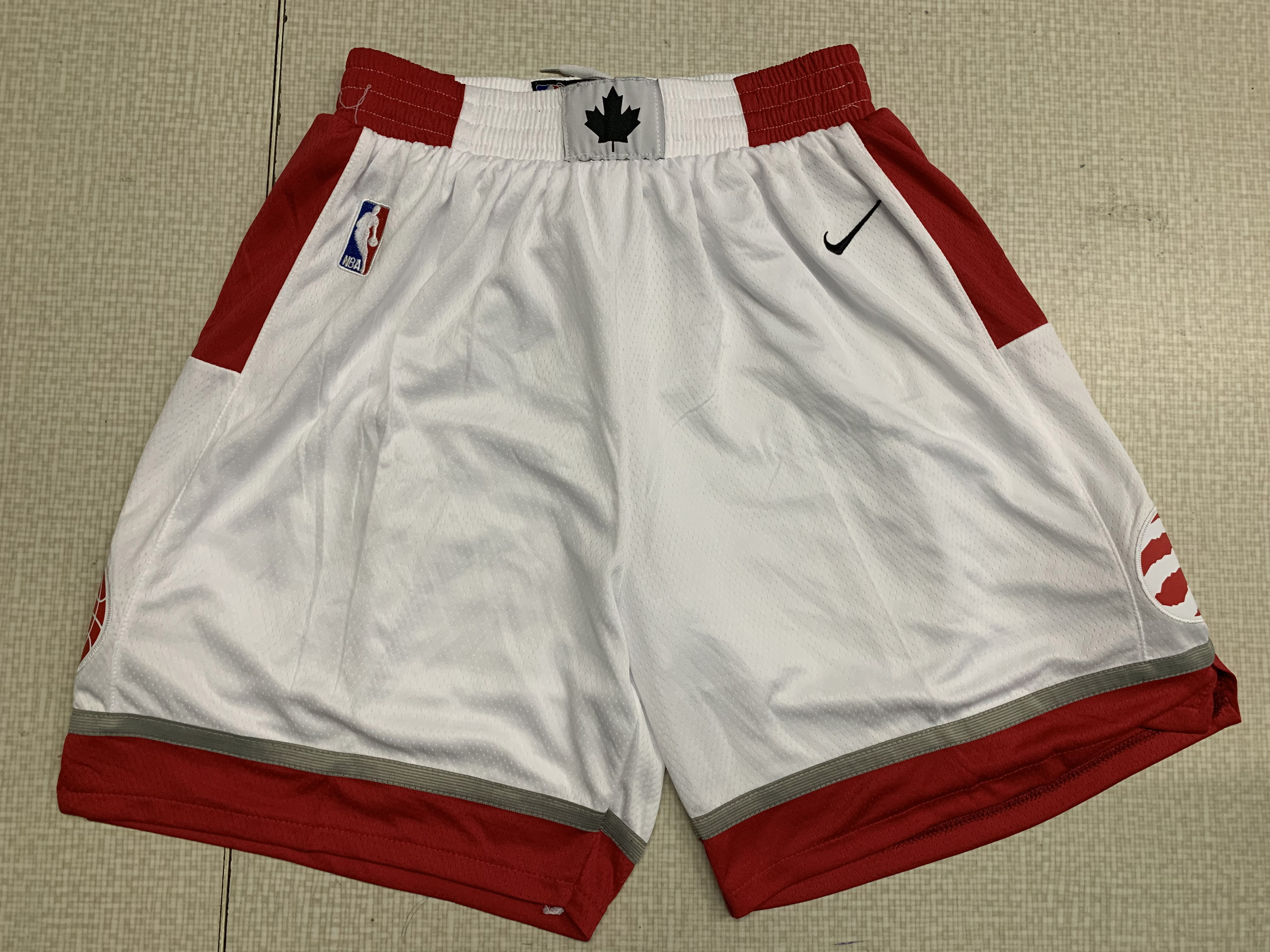 Raptors White Nike Swingman Shorts - Click Image to Close