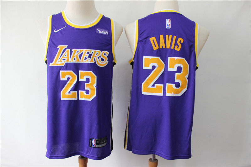 Lakers 23 Anthony Davis Purple Nike Swingman Jersey