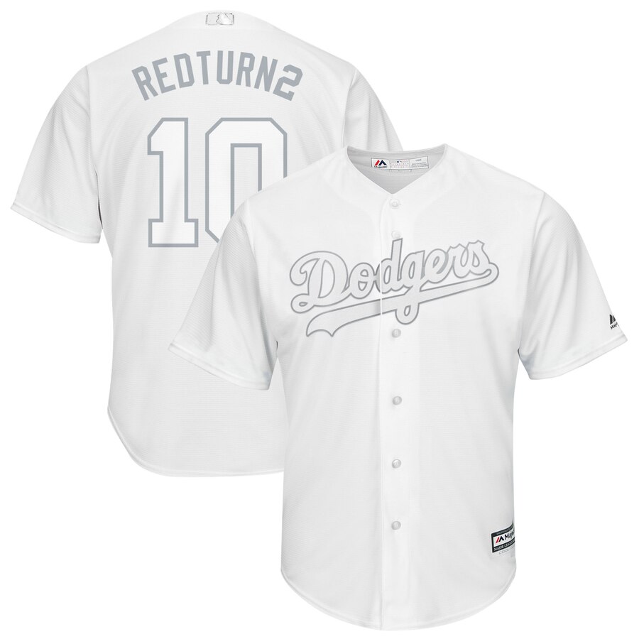Dodgers 10 Justin Turner "RedTurn2" White 2019 Players' Weekend Player Jersey