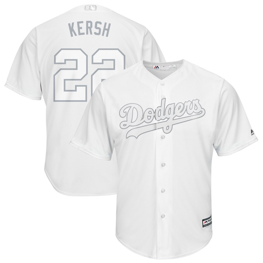 Dodgers 22 Clayton Kershaw "Kersh¡® White 2019 Players' Weekend Player Jersey