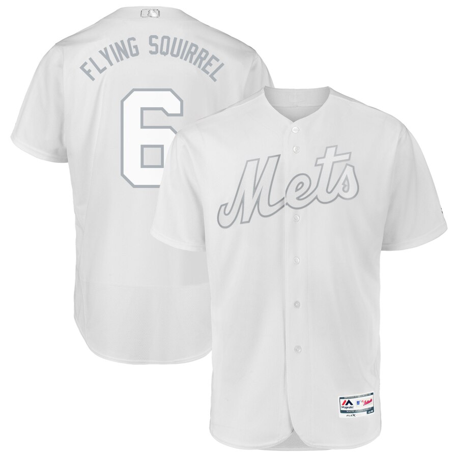 Mets 6 Jeff McNeil "Flying Squirrel" White 2019 Players' Weekend Authentic Player Jersey
