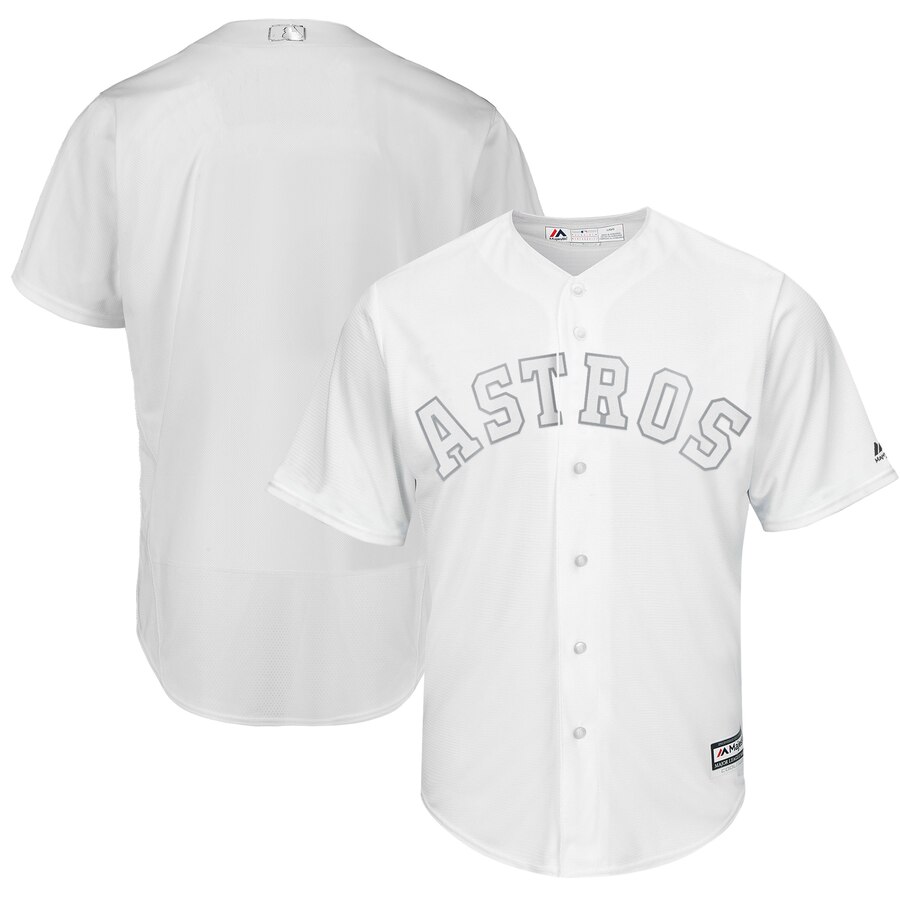 Astros Blank White 2019 Players' Weekend Player Jersey