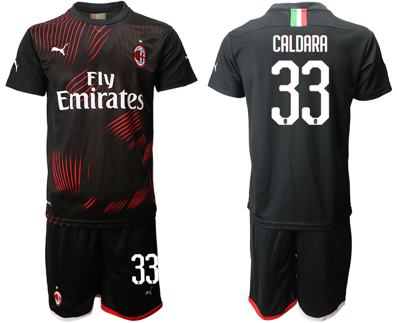 2019-20 AC Milan 33 CALDARA Third Away Soccer Jersey