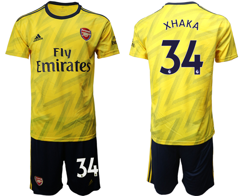 2019-20 Arsenal 34 XHAKA Away Soccer Jersey