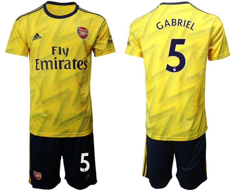 2019-20 Arsenal 5 GABRIEL Away Soccer Jersey