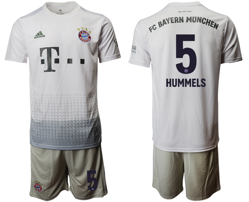 2019-20 Bayern Munich 5 HUMMELS Away Soccer Jersey