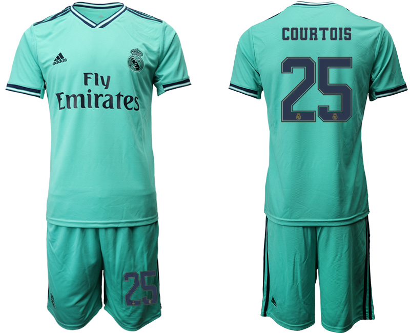 2019-20 Real Madrid 25 COURTOIS Third Away Soccer Jersey