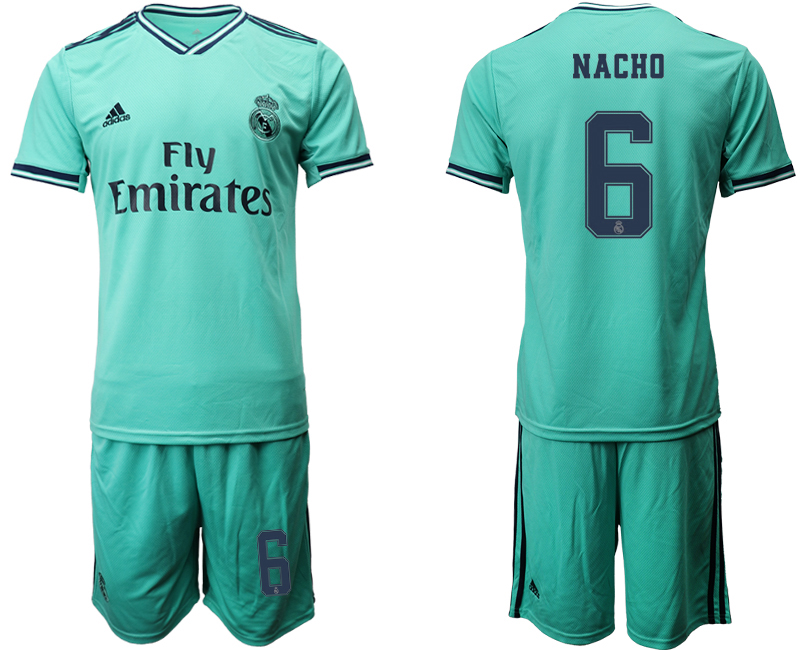2019-20 Real Madrid 6 NACHO Third Away Soccer Jersey