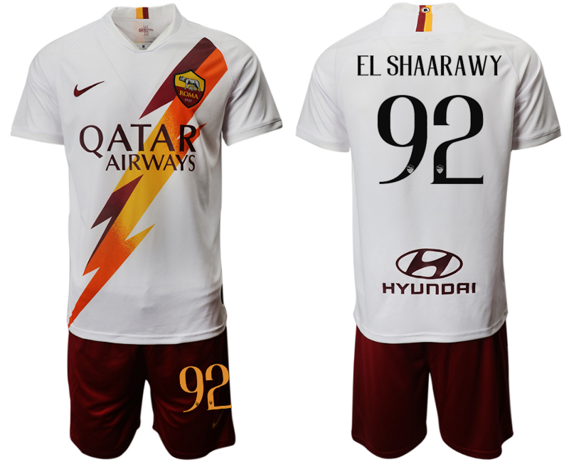 2019-20 Roma 92 EL SHAARAWY Away Soccer Jersey
